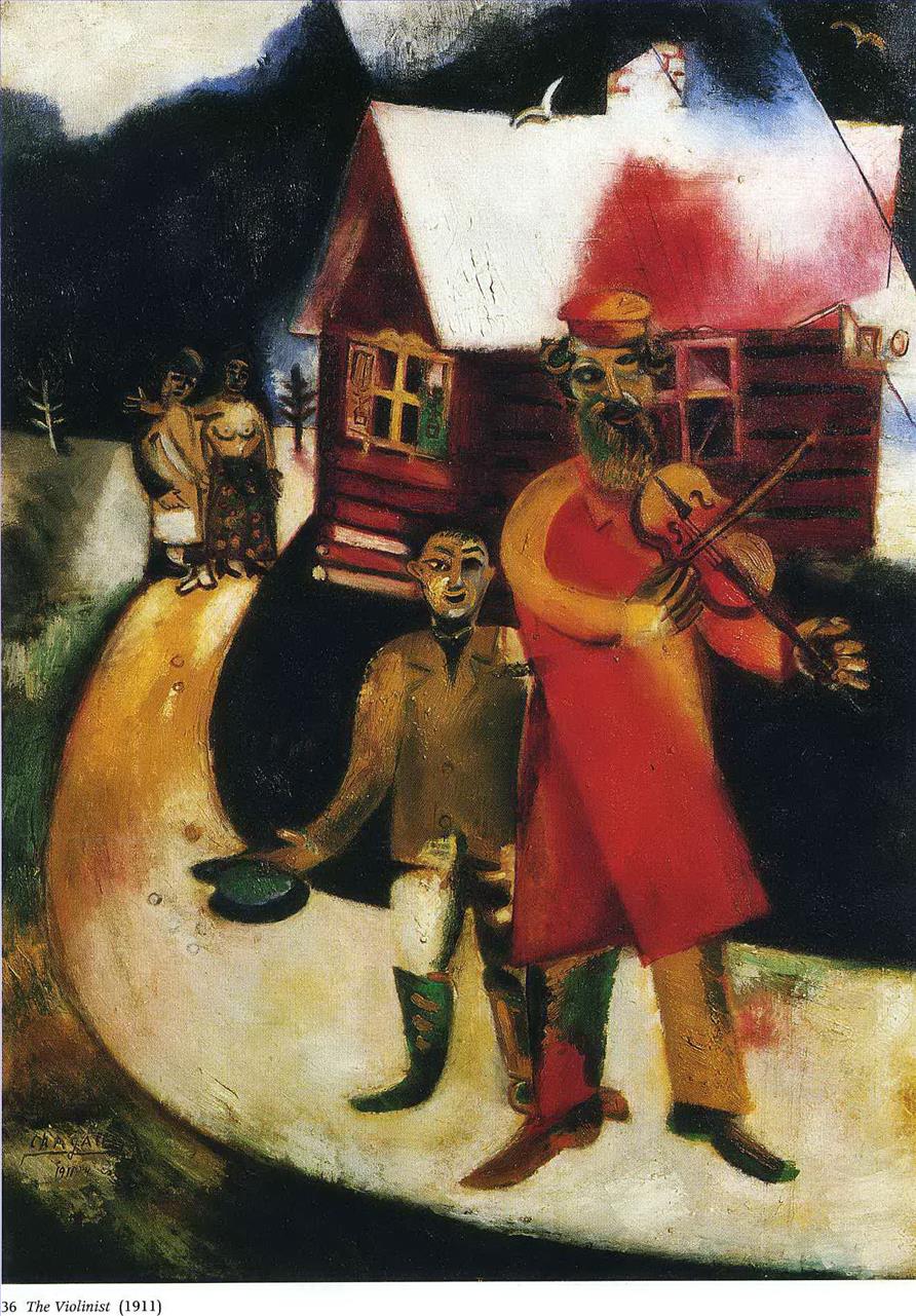 Le Violoniste contemporain de Marc Chagall Peintures à l'huile